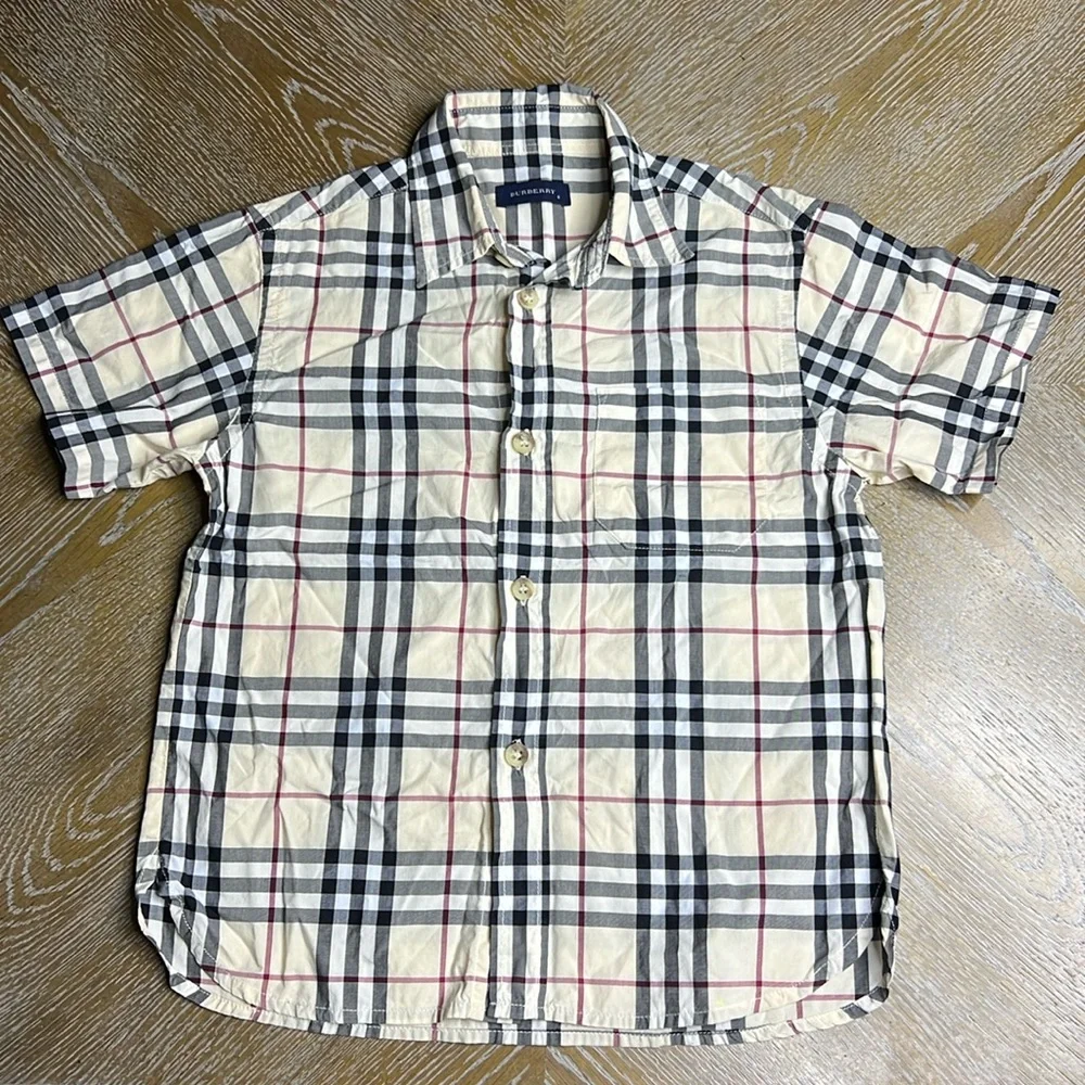 BURBERRY Little Boy Shortsleeve Button-Down Shirt 6